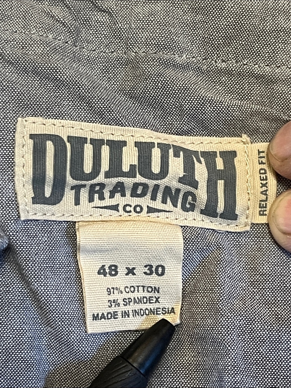 -Duluth Trading Flex Ballroom Khakis Relaxed Fit Green Men's Pants W/48 L/30 - Picture 11 of 11